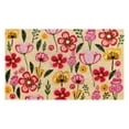 thumbnail image 1 of Felpudo First Concept, fibra de coco floral multicolor, 45 x 75 cm, 1 of 1