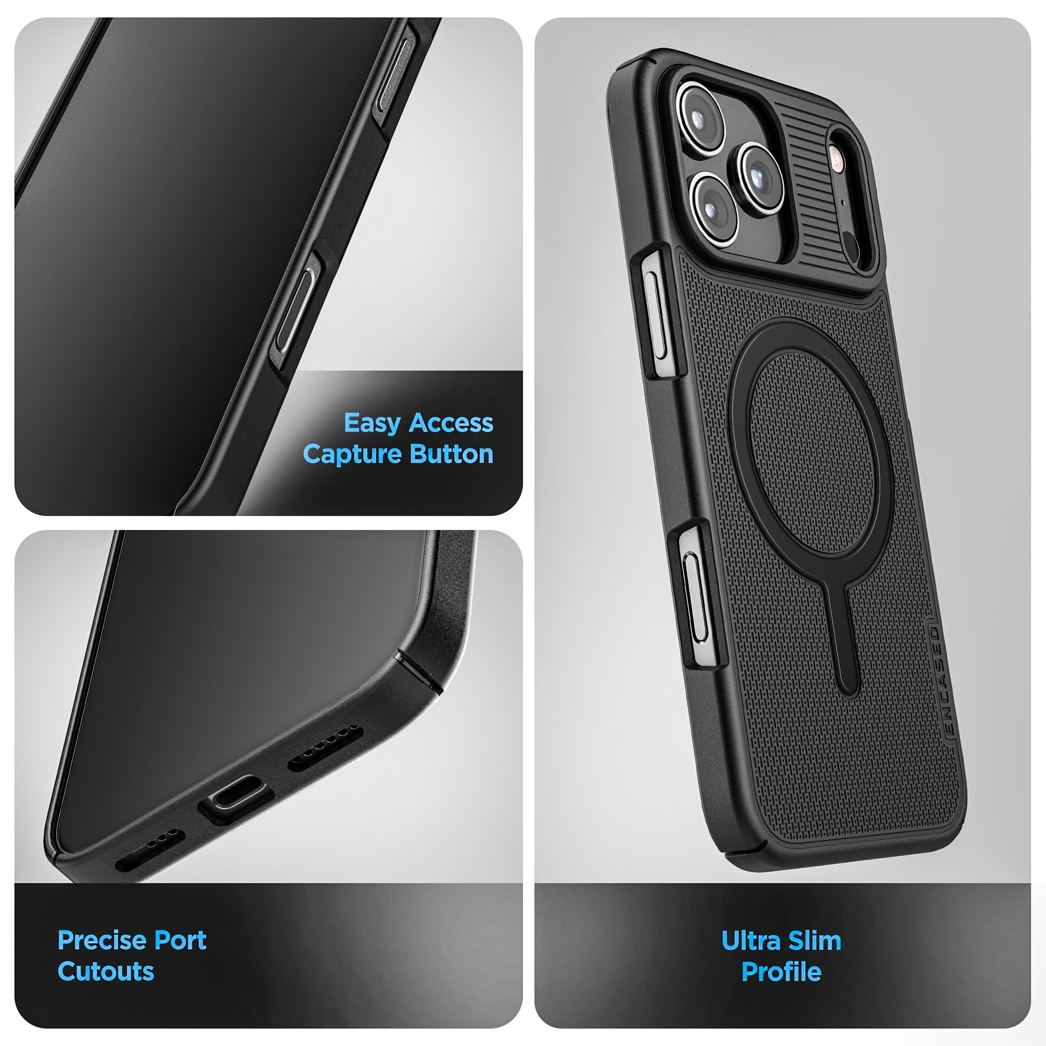 Étui Ceinture Magnétique Pour IPhone 17 Pro Max - Cuir Synthétique, Clip Solide, Protection Complète - 4