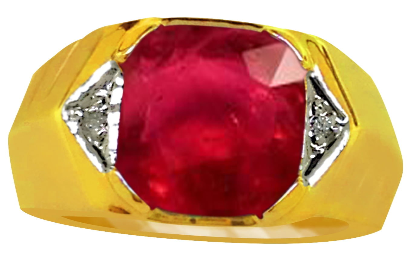 Select Gifts Grooms Man Wedding Title Gold Tie Clip Bar Red Ruby Crystal in Pouch
