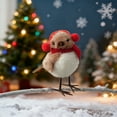 thumbnail image 5 of Savings Week karymi Christmas Foam Bird Ornaments 5.91x3.94-Inch Red Scarf Hat Decoration with Clip for Tree Branches Indoor Outdoor Decor Christmas Party Supplies Summer Savings Wholesale, 5 of 6