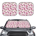 thumbnail image 2 of Balery 2 Piece Lilies Flowers Car Windshield Sun Shade|Foldable Front Windshield Shade for Car Front Window for Most Sedans SUV Truck-, 2 of 7