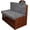 E-246, variant on AuroraX 2-Piece Sofa Cushion Set 39-50" L X 12-18" H X 4-8" D Back 39-50" L X 20-26" D X 4-8" H Seat, Removable Cushions for Sofa, Bench, Home
