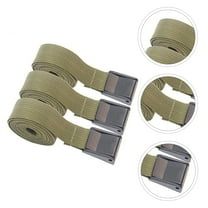 Raindrops  3 Pcs Tie down Straps Cam Buckle Truck Lashing Belt Olive Green