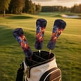 thumbnail image 3 of Pzuqiu Premium Golf Club Head Cover Easy Slip-On Easy-Off Wolf Driver Covers Golf Accessories for Men Women Keep Clubs Dry and Clean, Red and Blue, 3 of 8