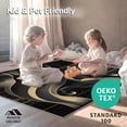 thumbnail image 4 of ODIKA 5'x7' Machine Washable Non-Slip Area Rug, Bold Black Gold Graphic Inspiration High Traffic Rug, Gold, 20290, 4 of 7