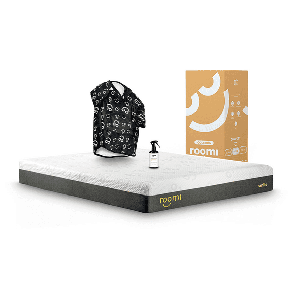 Colchón Queen Size Roomi Smile Más Coomfi Adulto Unitalla y Aromatizante Citrico