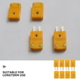 thumbnail image 4 of 2 pares de conectores macho y hembra para termopar tipo K, adaptadores para conexión de instrumentos de precisión para uso industrial y de laboratorio, 4 of 6