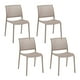 thumbnail image 1 of Set 4 Sillas de Comedor Top Living de Plástico Varilladas Apta Exterior Beige, 1 of 7