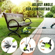 Steelite 12-inch 21V Cordless String Trimmer, Battery Powered Weed Wacker & Lightweight Grass Trimmer with 2.0Ah Battery and Charger, Electric Weed Eater for Trimming and Edging