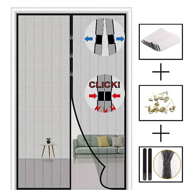 1 Pcs 100*210cm Magnetic Anti-mosquito Door Curtain, Mosquito Net Door Curtain