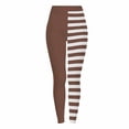 thumbnail image 2 of JOANKDMI Women Spooky Mischief Jester Costume Two-Tone Split Colorblock Striped Stretch Leggings for Performance Carnival Event Fun Bottoms Dress Up, 2 of 9