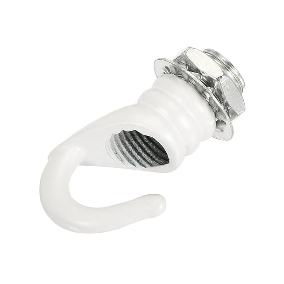Uxcell Alloy Ceiling Hook Fixtures Accessories 0.91" x 1.22"(W*H) White