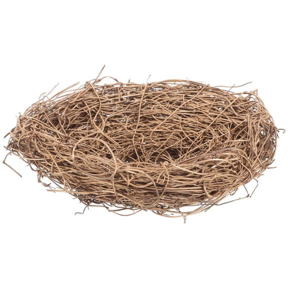 NICEXMAS 1Set Bird Nest Ornament Light Brown for Easter Spring Decor Adorning