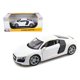 thumbnail image 1 of Audi R8 blanco 1/18 modelo de coche a presión de Maisto Maisto 36143w, 1 of 1