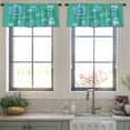 thumbnail image 4 of LALILO Kitchen Curtain Valance Water Funny Big And Small Rod Pocket Window Curtain 52"x 18" Set of 2, 4 of 7
