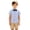 Blue, variant on Fozruso Toddler Boys and Girls Short Sleeve Striped Dress Shirts Kids Classic Button-Down Shirts for Formal and Casual School