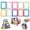 Mix-colors,10pcs, variant on 10 Pack Magnetic Picture Frames for Polaroid Fujifilm Instax Mini, Fridge Magnetic Photo Frames for Refrigerator, Home, School, Office