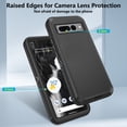 thumbnail image 3 of Asuwish Compatible with Google Pixel 7 Pro 5G Phone Case Hybrid Rugged Shockproof Hard Protective Drop Proof Full Body Heavy Duty Mobile Cell Cover for Pixel7Pro Pixel7 XL Seven 7Pro Women Men Black, 3 of 9