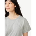 thumbnail image 4 of Free Assembly Women's Short Sleeve T-Shirt Dress with Cuffed Sleeves, 4 of 5