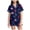 Dark Blue, variant on Gubotare Silk Pajamas for Girls Big Kids Unisex Pjs Set Girls Boys Silk Pajama Sets Clasic Sleepwear Summer 2 Pieces Size 10-11 (White,10-11 Years)