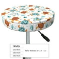 thumbnail image 4 of Daiia Various Turtle Stool Covers Round,Round Bar Stool Covers Waterproof Bar Chair Covers Washable Stool Cushion Slipcover for 12-14 Inch Chair-13 inch, 4 of 7