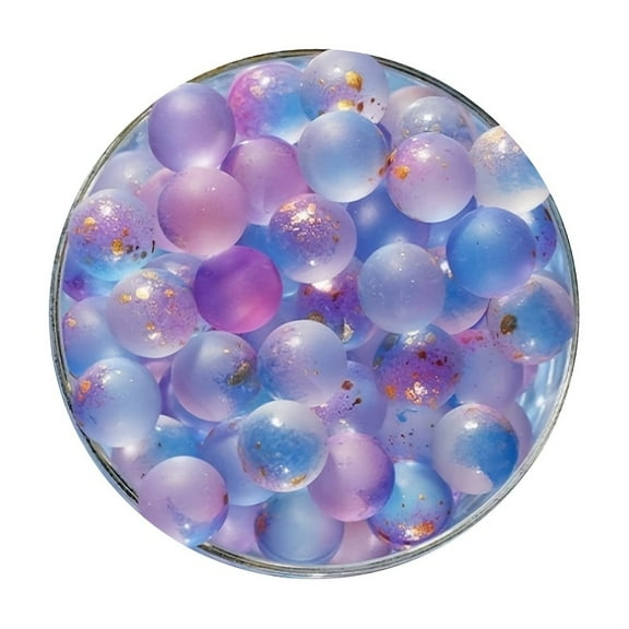 Glass Bead Decor for Aquarium, Multicolor Sphere Ornaments, Fish Tank Accessories, Betta Fish Habitat Decorations, Aquascaping Supplies