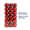 thumbnail image 3 of Dmlowu Christmas Tree Decorations, 36Pcs Shatterproof Christmas Ball Ornaments, Christmas Decorations for Xmas Tree Holiday Party, Red, 3 of 7