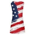 thumbnail image 5 of Midsumdr American Flag Womens Dresses 4th of July Patriotic Shirt USA Stars Stripes Dresses Round Neck Summer Sundress, 5 of 5