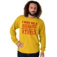 thumbnail image 4 of Mechanic Cant Fix Stupid Rude Honest Men's Long Sleeve Tee T Shirt Brisco Brands 2X, 4 of 6