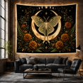 thumbnail image 6 of Pale Green Luna With Moth Prominent Eyespots Its, Mystical Fantasy for Space Lovers, Galaxy Room Decor, Mother's Day Gift, Tapestry Wall Hanging for Bedroom and Dorm, 6 of 7