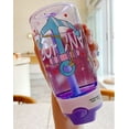 thumbnail image 3 of (2-Pack) ZIGIDO Kids Water Bottle for School, 16oz with Straw, ideal for Girls, Spill Proof & Dishwasher safe, BPA-Free, Sippy Cup with attractive design - Pink & Purple, 3 of 5