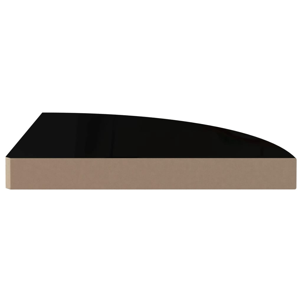 vidaXL Floating Corner Shelf Oak 9.8"x9.8"x1.5" MDF