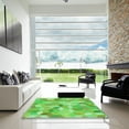 thumbnail image 7 of Ahgly Company Machine Washable Indoor Rectangle Transitional Emerald Green Area Rugs, 3' x 5', 7 of 7