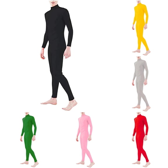 HNMKIU Halloween Cosplay Jumpsuit Invisibility Cloak Full Body Suit for Adults Kids Fancy Dress Party Black - L