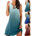 thumbnail image 2 of Gvmfive Women Gradient Print Casual Tank Dress Sleeveless Swing Midi Dress, 2 of 4