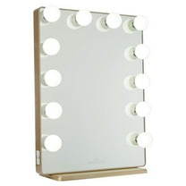 Impressions Vanity Hollywood Glow XL 2.0 Lighted Vanity Mirror with Detachable Base (Champagne Gold)