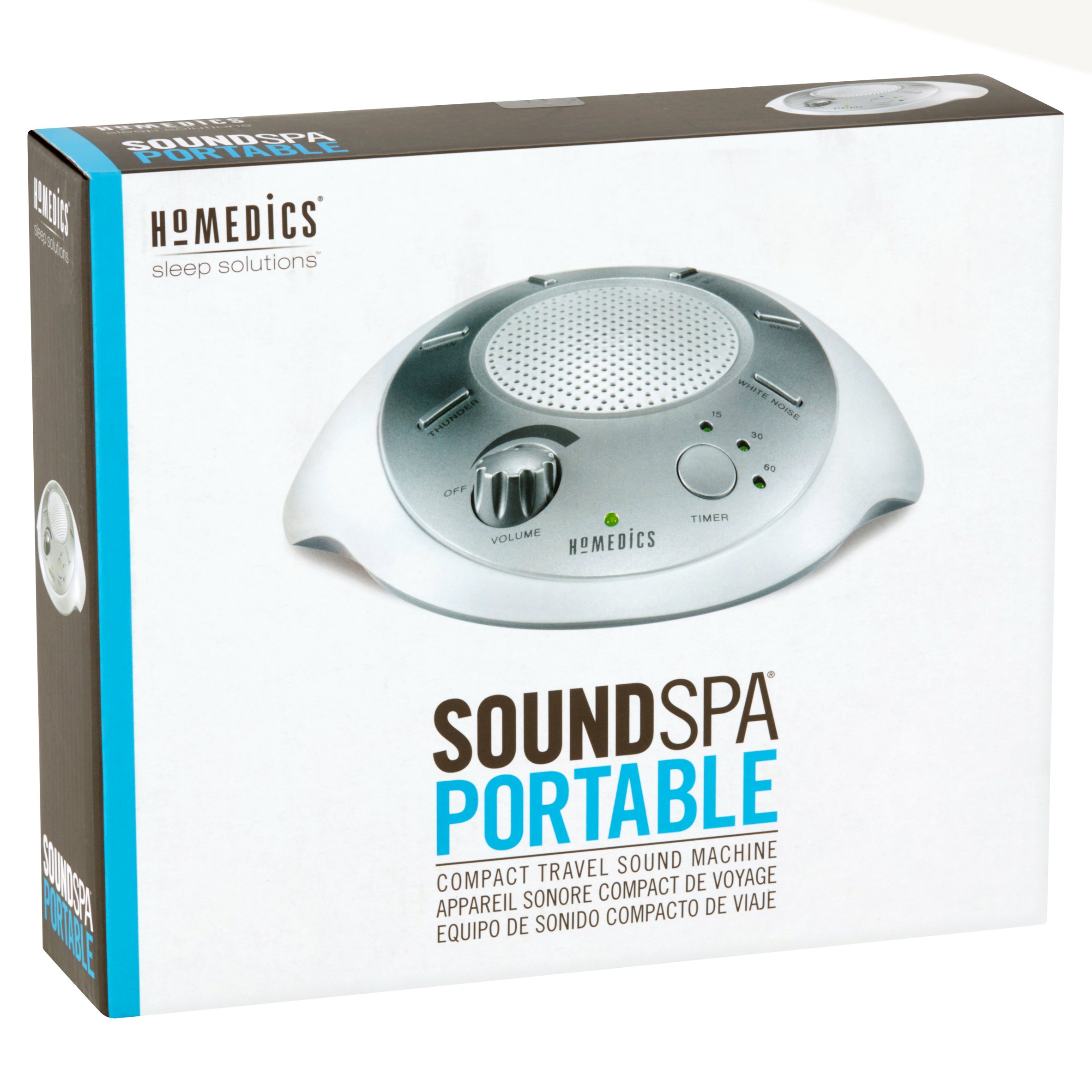 Homedics Sound Spa and White Noise Sound Machine, 6 Relaxing Nature Sounds, Sound Therapy for Home, Office, Nursery - image 18 of 30