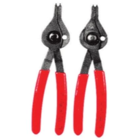 Small Snap - K Tool International KTI-55012 Short Straight Small Tip Reversible Snap Ring Plier