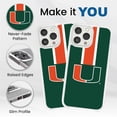 thumbnail image 2 of Miami Hurricanes HD Phone Case Compatible with MagSafe Apple iPhone 16 Pro (Stripe) by Affinity Bands, 2 of 3