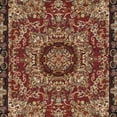 thumbnail image 6 of Contemporary Home Living 5' x 7' Red and Black Oriental Rectangular Area Throw Rug, 6 of 8