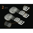 thumbnail image 2 of INSPIRE CHIC 1Pair Non-Slip Clear Bra Straps Replacement Invisible Transparent Bra Shoulder Straps Clear-White Buckle Width: 1.5cm/ 5/8", 2 of 5