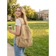 thumbnail image 4 of Luxtrada Women Backpack Purse 20L Nylon Anti-theft Fashion Casual Lightweight Travel Shoulder Bag Daypack (Khaki), 4 of 8
