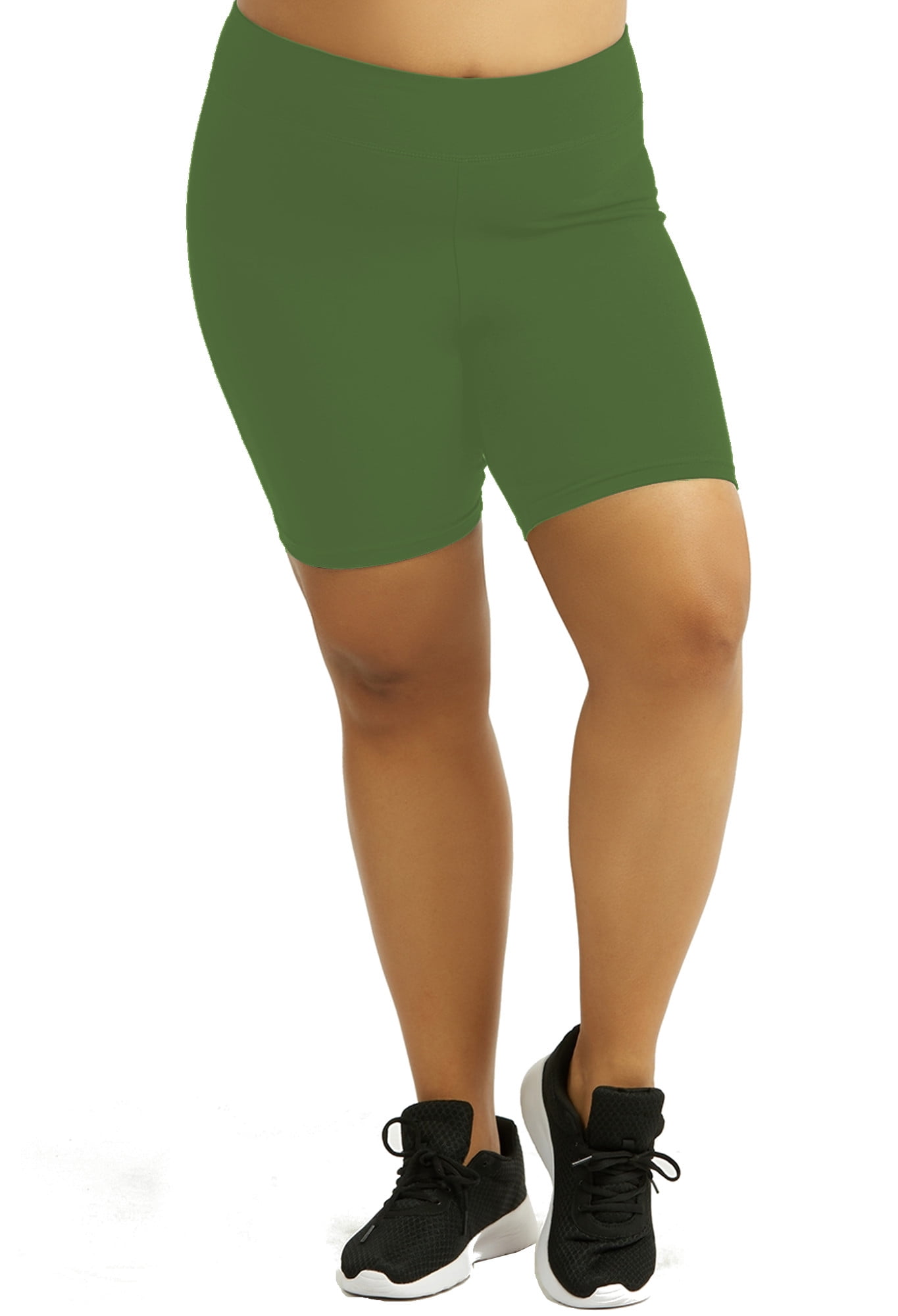 plus size cotton biker shorts