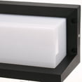 thumbnail image 5 of Modern Wall Sconce Lights, 30W 3000K Black Anti-Rust Matte Wall Mount Lighting，Waterproof LED Porch Patio Wall Lamp for Outdoor and Indoor Garage Hallway Garden, 5 of 6