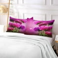 thumbnail image 5 of GZHJMY Purple Chrysanthemum Pillowcase, Super Soft Pillow Shams Covers, Plush Cozy Pillow Cases with Zipper, 21" X 54"（165）, 5 of 6