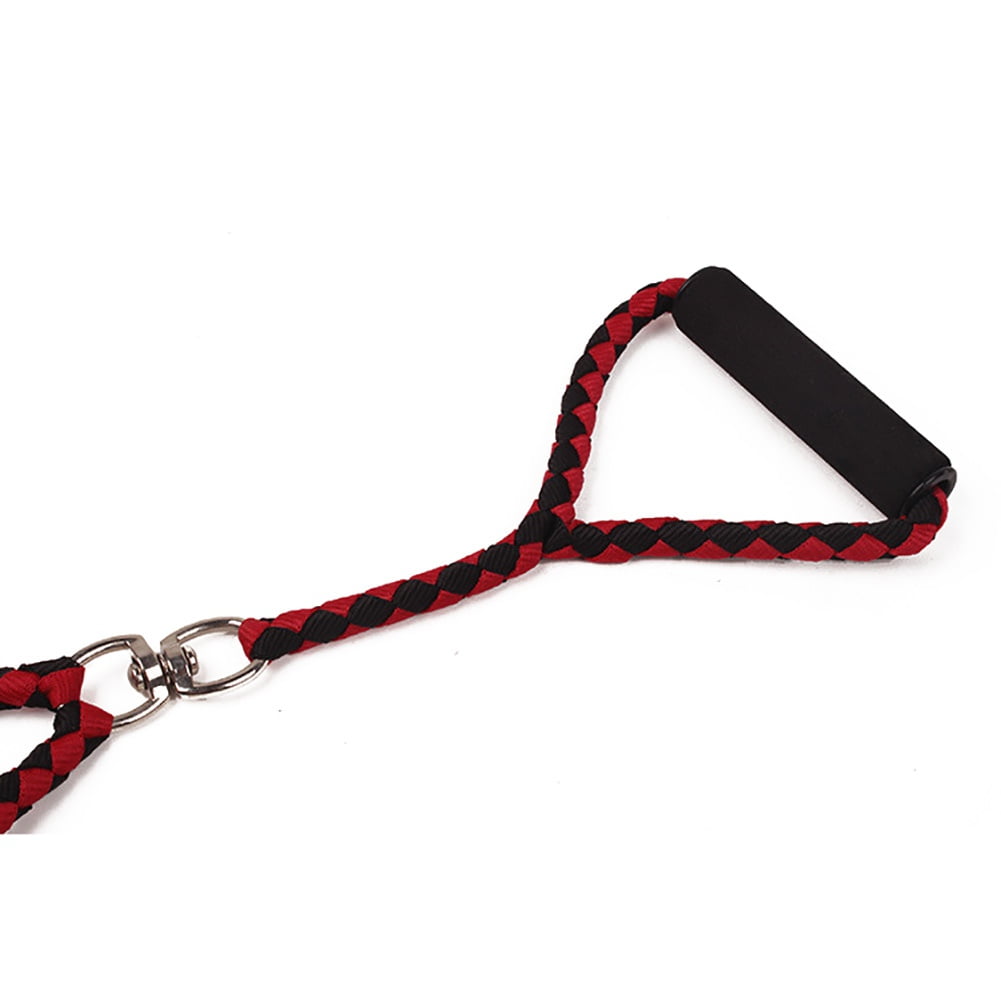 4.6 FT Double Dog Leash Coupler, Tandem Leash for Two Dogs, 360° Swivel Rotation Dual Strong Dog Leash Splitter, for Large Medium Strong Puppy Dogs Red