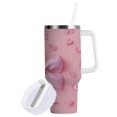 thumbnail image 2 of 40 oz Tumbler With Handle Stainless Steel Insulated Tumbler With Lid for Car Cup Holder Butterfly Knot Decoration, 2 of 9