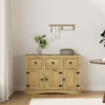 thumbnail image 2 of vidaXL Sideboard Drawer Cupboard Buffet Storage Cabinet Solid Mexican Pinewood, 2 of 9