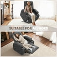 thumbnail image 6 of Lacoo power lift electric Massage recliner chair Oversized Single Sofa with Cup Holder for elderly,Black, 6 of 7