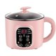 thumbnail image 1 of Máquina de cocina eléctrica inteligente de 220 V, cocina multifuncional para dormitorio de estudiantes, olla caliente, sartén eléctrica integrada antiadherente, rosa, 1 of 5